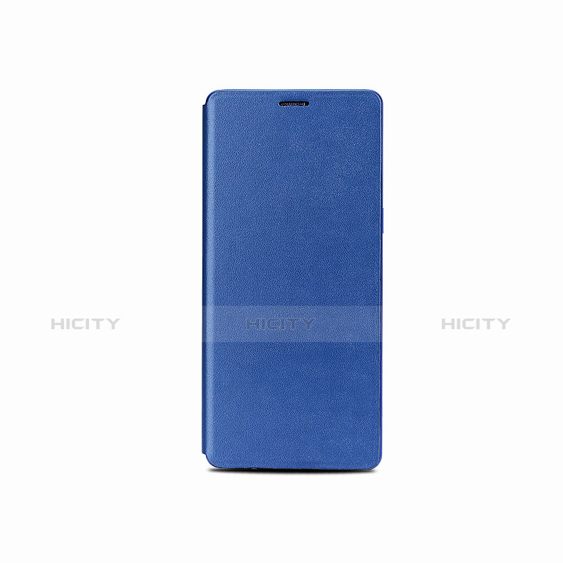Samsung Galaxy Note 8用手帳型 レザーケース スタンド サムスン ネイビー