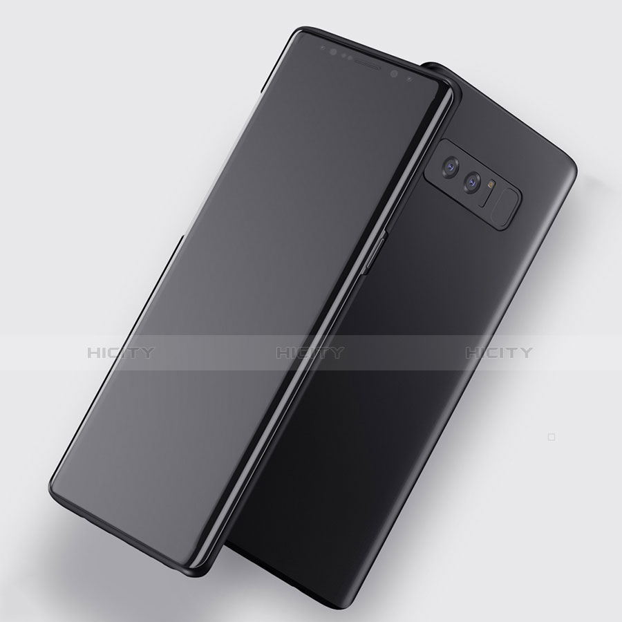Samsung Galaxy Note 8用ハードケース プラスチック 質感もマット M02 サムスン ブラック