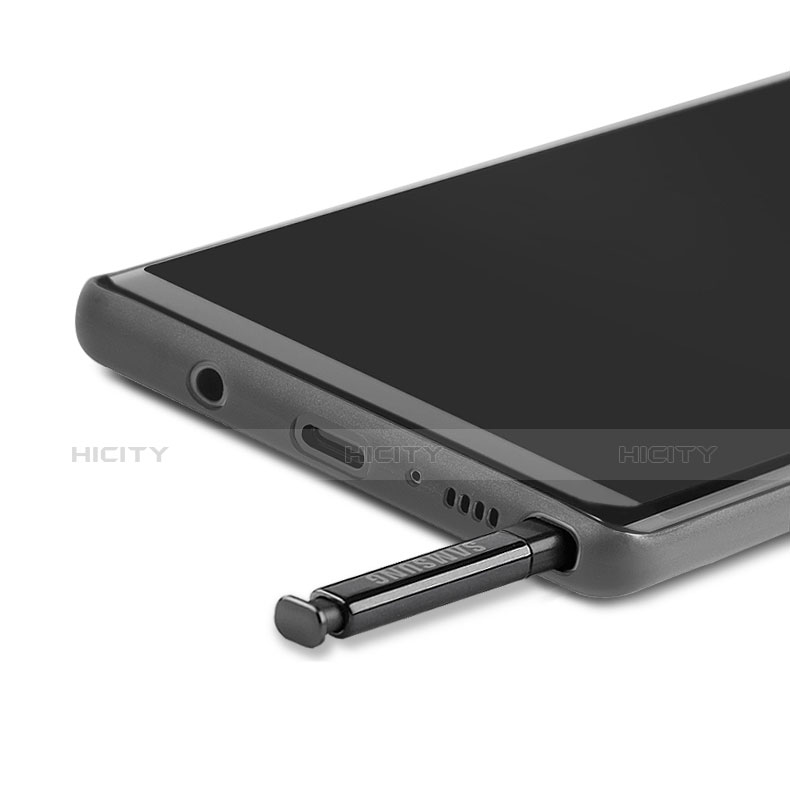 Samsung Galaxy Note 8用極薄ケース クリア透明 プラスチック サムスン ブラック