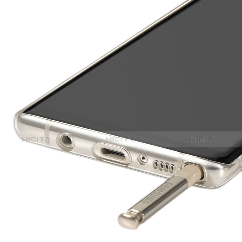Samsung Galaxy Note 8用極薄ソフトケース シリコンケース 耐衝撃 全面保護 クリア透明 T03 サムスン クリア