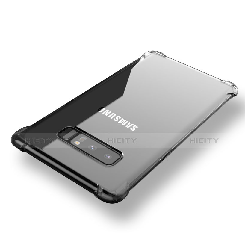 Samsung Galaxy Note 8用極薄ソフトケース シリコンケース 耐衝撃 全面保護 クリア透明 T08 サムスン クリア