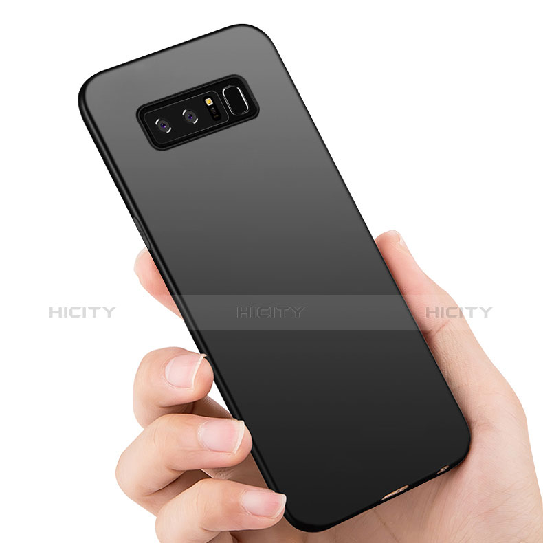 Samsung Galaxy Note 8用極薄ソフトケース シリコンケース 耐衝撃 全面保護 S03 サムスン ブラック