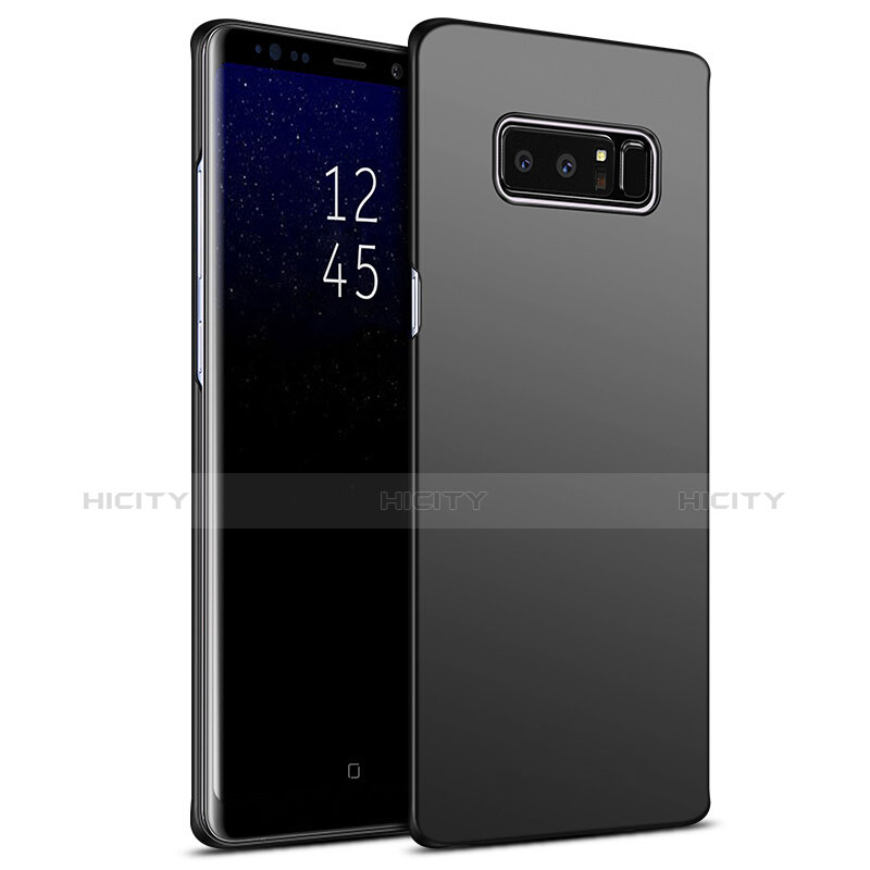 Samsung Galaxy Note 8用ハードケース プラスチック 質感もマット M09 サムスン ブラック