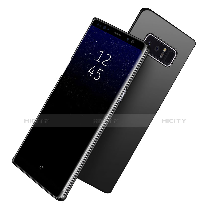 Samsung Galaxy Note 8用ハードケース プラスチック 質感もマット M09 サムスン ブラック