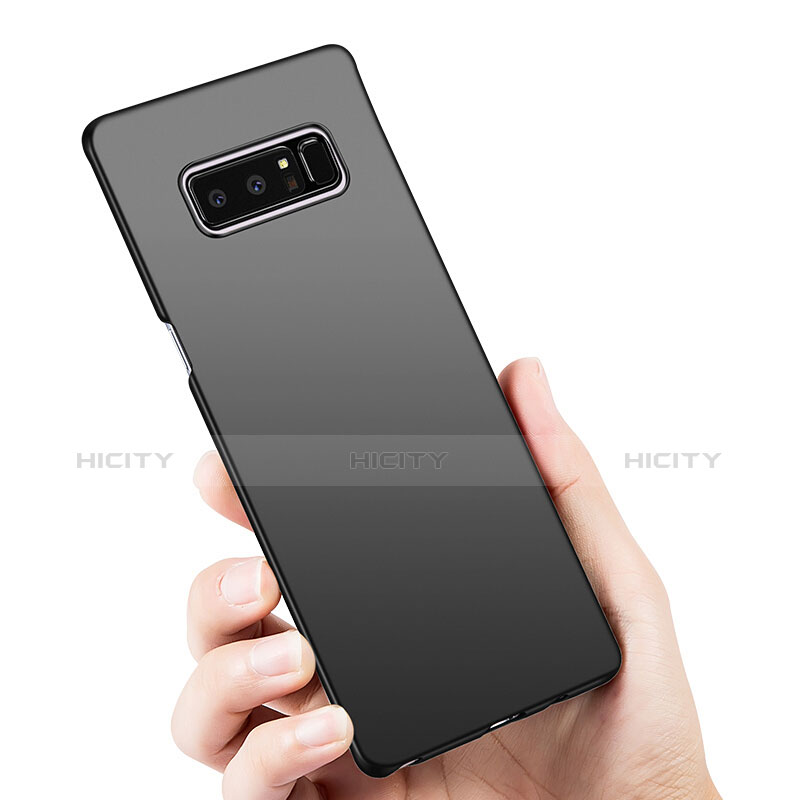 Samsung Galaxy Note 8用ハードケース プラスチック 質感もマット M09 サムスン ブラック
