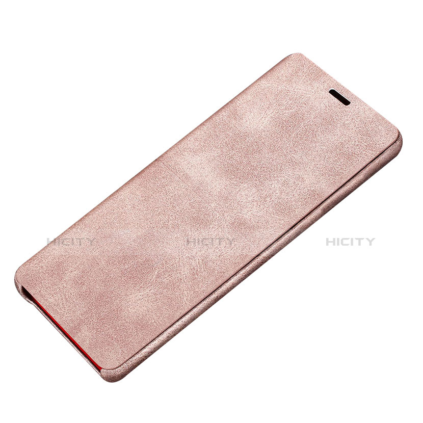 Samsung Galaxy Note 8用手帳型 レザーケース スタンド カバー L02 サムスン ピンク