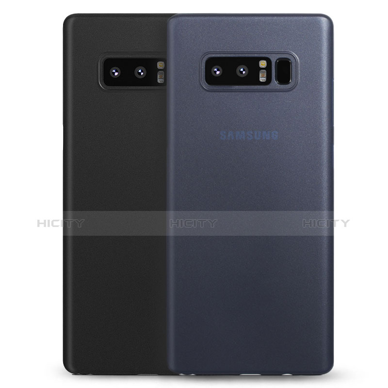 Samsung Galaxy Note 8用極薄ケース クリア透明 プラスチック 質感もマットU01 サムスン 