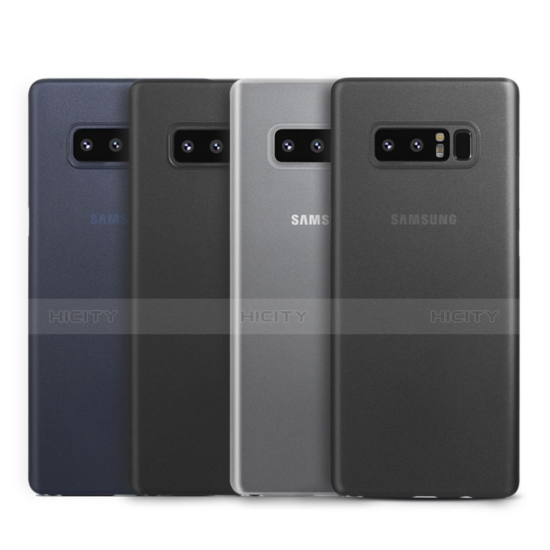 Samsung Galaxy Note 8用極薄ケース クリア透明 プラスチック 質感もマットU01 サムスン 