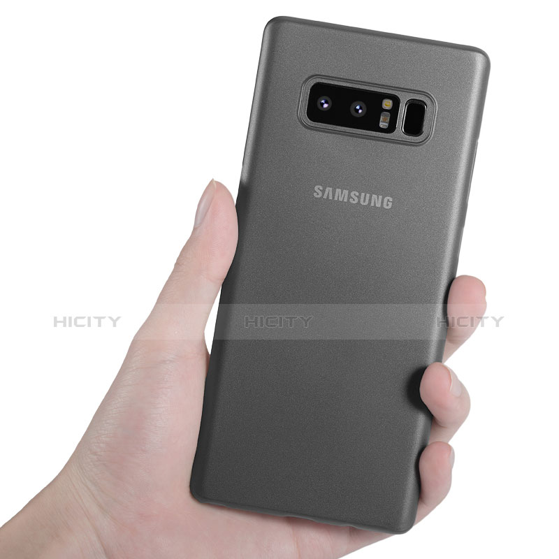 Samsung Galaxy Note 8用極薄ケース クリア透明 プラスチック 質感もマットU01 サムスン 