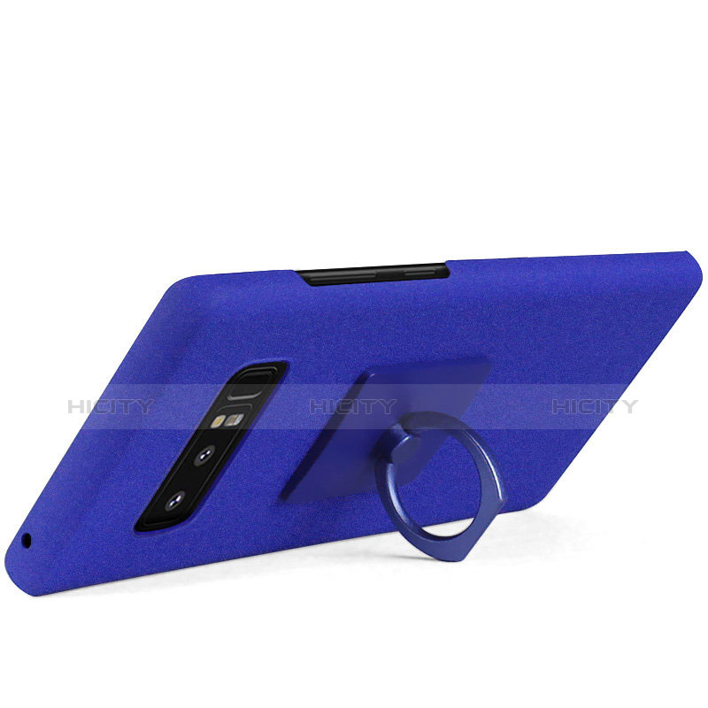 Samsung Galaxy Note 8用ハードケース プラスチック 質感もマット アンド指輪 A01 サムスン 