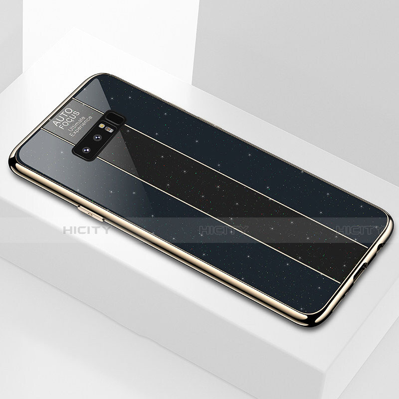 Samsung Galaxy Note 8用ハイブリットバンパーケース プラスチック 鏡面 カバー M03 サムスン 