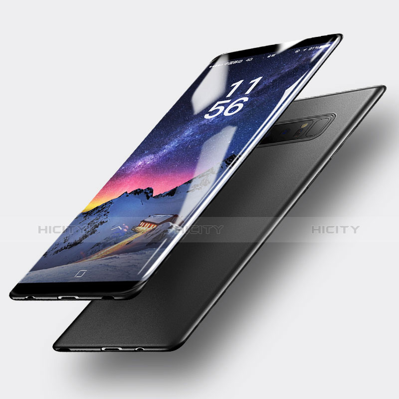 Samsung Galaxy Note 8 Duos N950F用極薄ソフトケース シリコンケース 耐衝撃 全面保護 サムスン ブラック