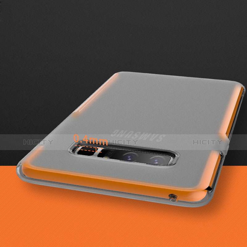 Samsung Galaxy Note 8 Duos N950F用極薄ソフトケース シリコンケース 耐衝撃 全面保護 クリア透明 サムスン オレンジ