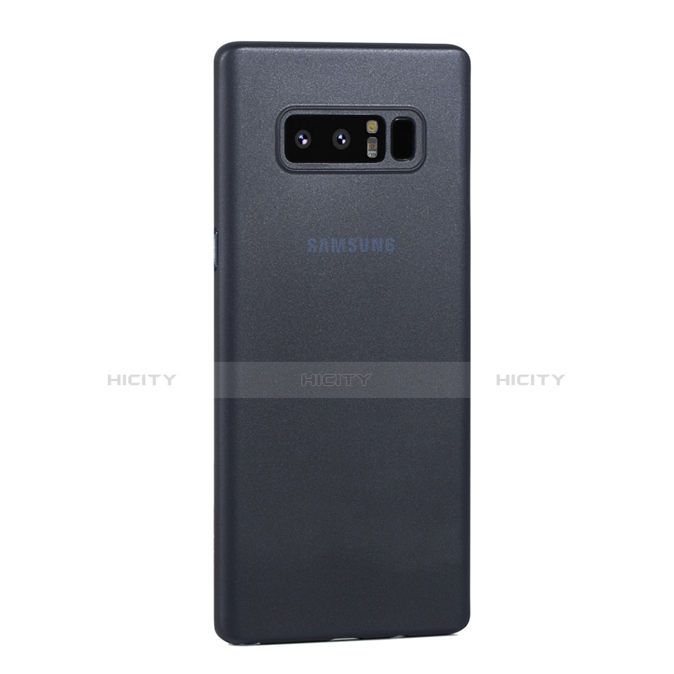 Samsung Galaxy Note 8 Duos N950F用極薄ケース クリア透明 プラスチック 質感もマットU01 サムスン ネイビー