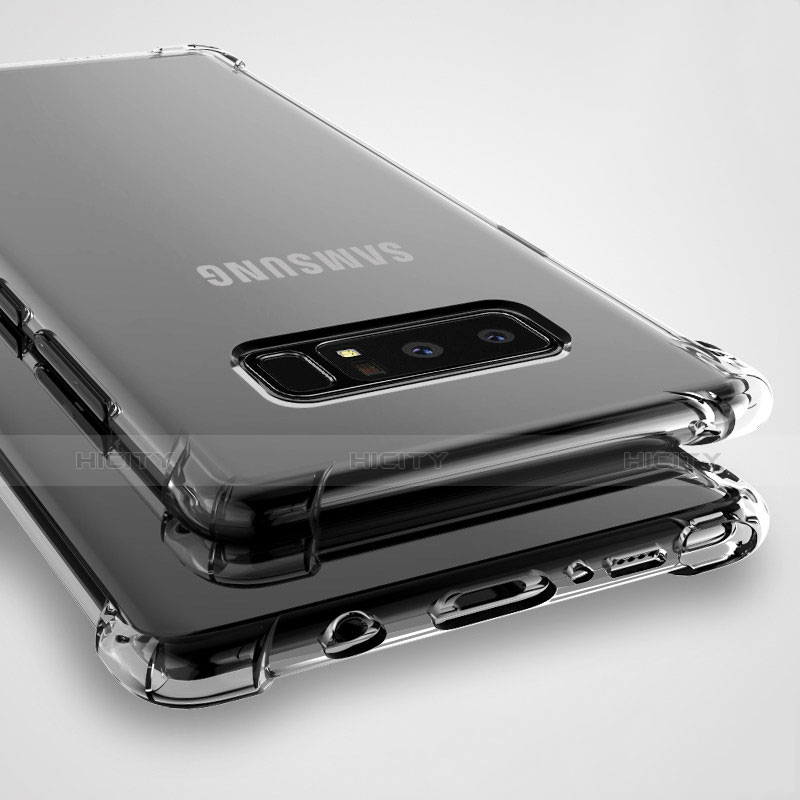 Samsung Galaxy Note 8 Duos N950F用極薄ソフトケース シリコンケース 耐衝撃 全面保護 クリア透明 T12 サムスン クリア
