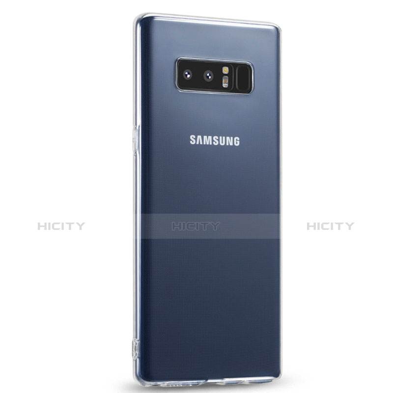 Samsung Galaxy Note 8 Duos N950F用極薄ソフトケース シリコンケース 耐衝撃 全面保護 クリア透明 T14 サムスン クリア