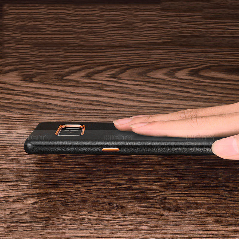 Samsung Galaxy Note 8 Duos N950F用ケース 高級感 手触り良いレザー柄 サムスン ブラック