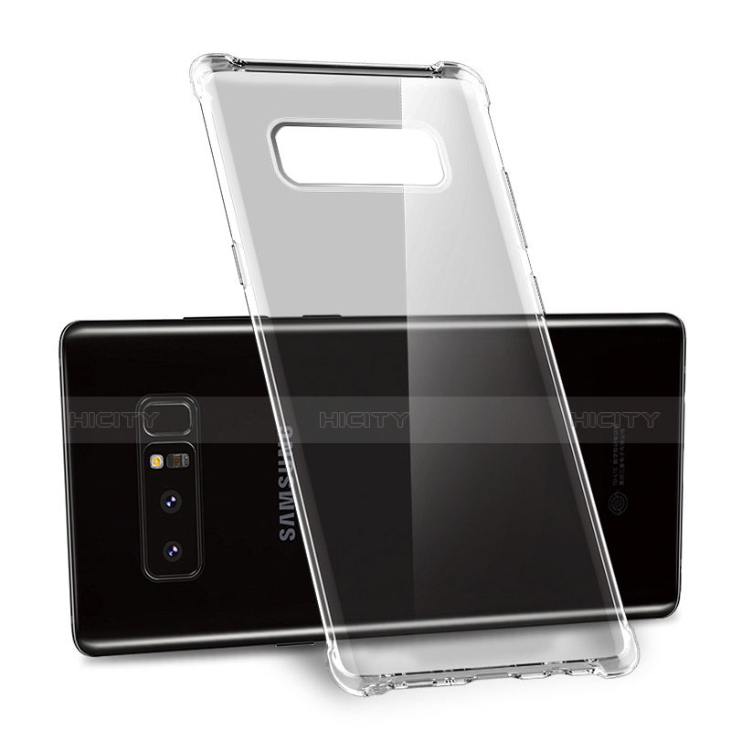 Samsung Galaxy Note 8 Duos N950F用極薄ソフトケース シリコンケース 耐衝撃 全面保護 クリア透明 H02 サムスン クリア