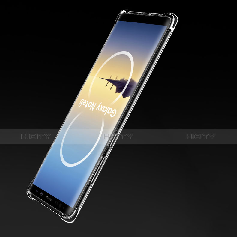 Samsung Galaxy Note 8 Duos N950F用極薄ソフトケース シリコンケース 耐衝撃 全面保護 クリア透明 H02 サムスン クリア