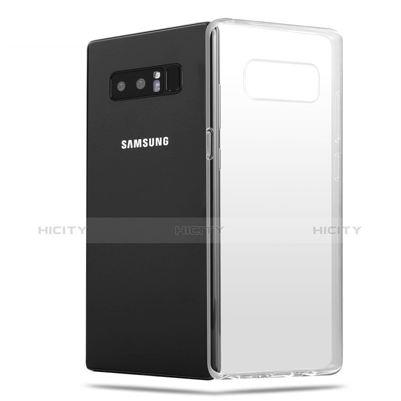 Samsung Galaxy Note 8 Duos N950F用極薄ソフトケース シリコンケース 耐衝撃 全面保護 クリア透明 H03 サムスン クリア