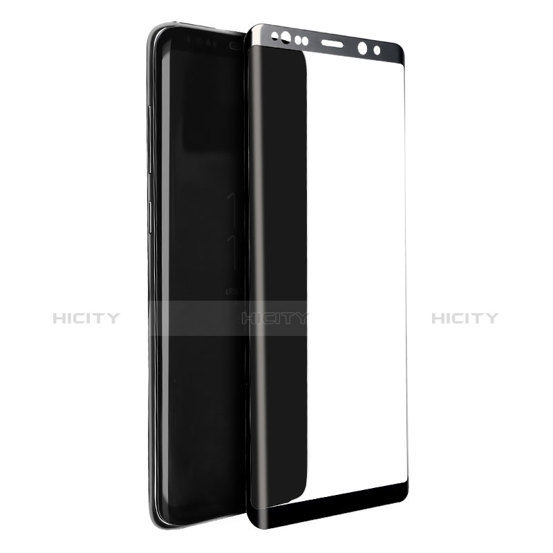Samsung Galaxy Note 8用強化ガラス フル液晶保護フィルム F10 サムスン ブラック