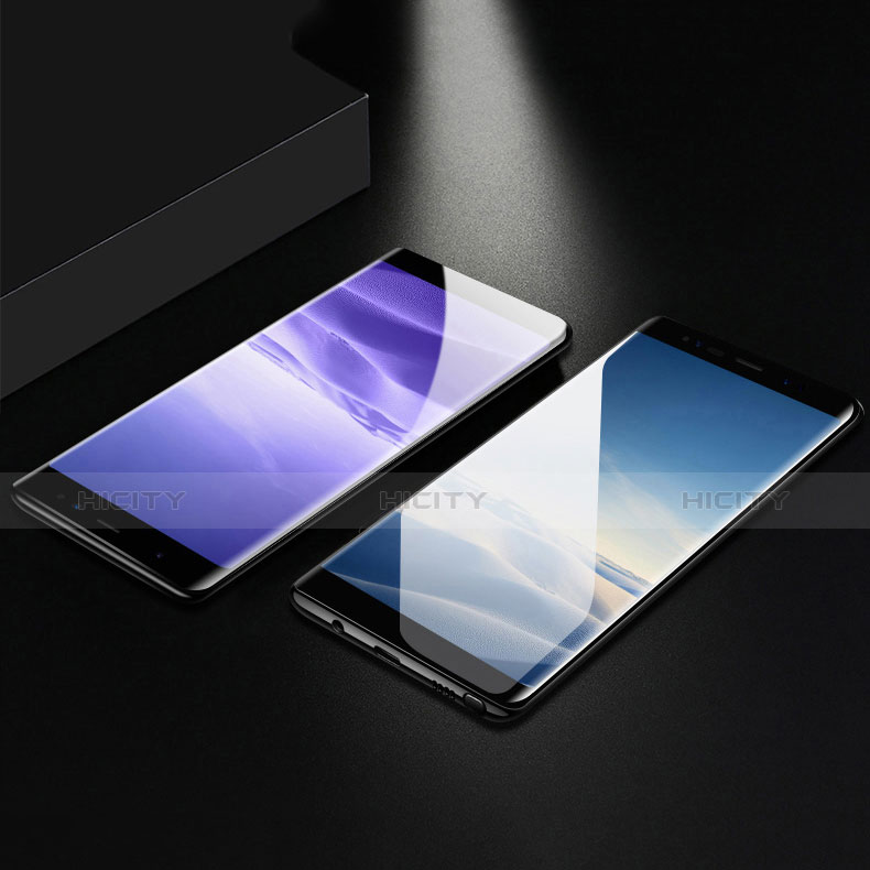 Samsung Galaxy Note 8用強化ガラス フル液晶保護フィルム F06 サムスン ブラック