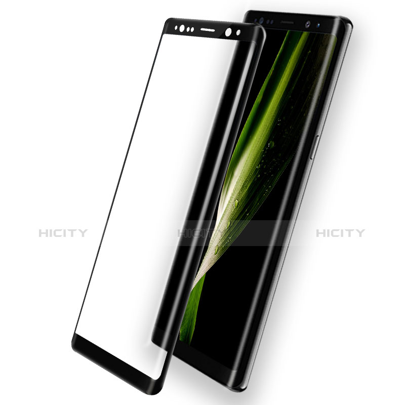 Samsung Galaxy Note 8用強化ガラス フル液晶保護フィルム F07 サムスン ブラック