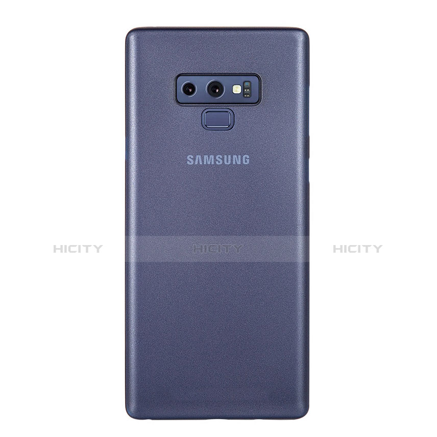 Samsung Galaxy Note 9用極薄ケース クリア透明 プラスチック 質感もマットU01 サムスン ネイビー