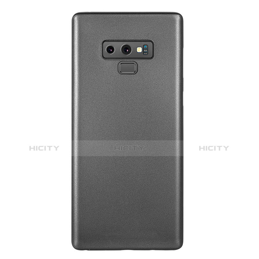 Samsung Galaxy Note 9用極薄ケース クリア透明 プラスチック 質感もマットU01 サムスン ブラック