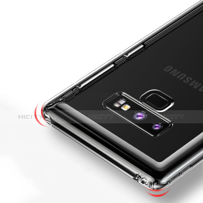 Samsung Galaxy Note 9用極薄ソフトケース シリコンケース 耐衝撃 全面保護 クリア透明 カバー サムスン クリア