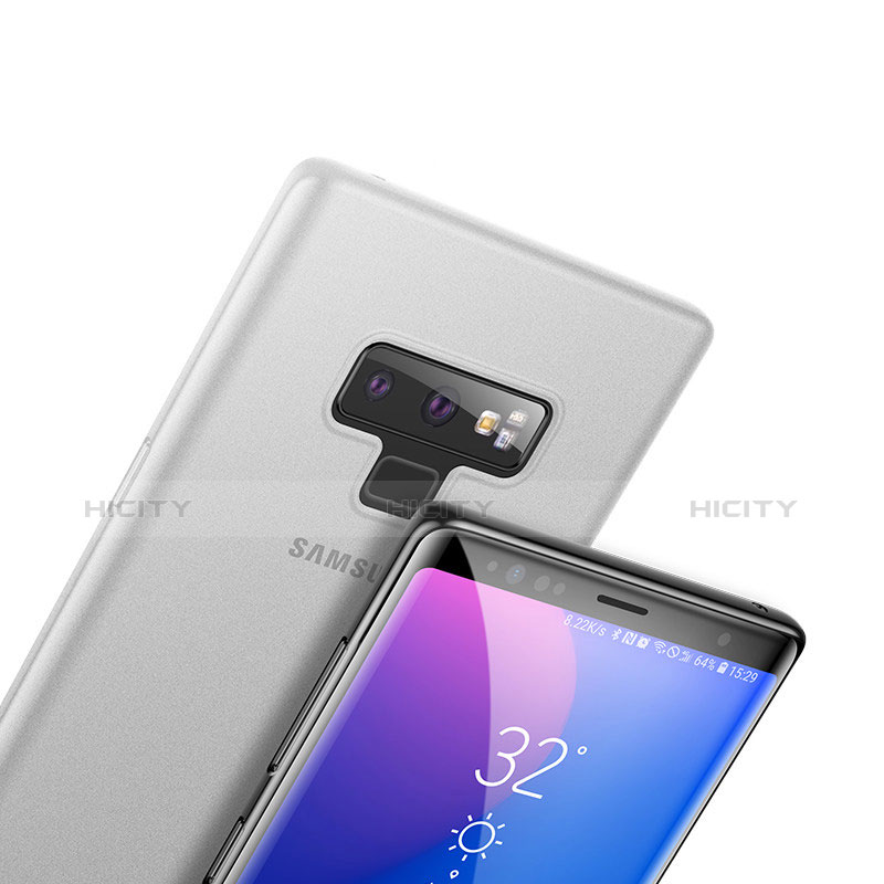 Samsung Galaxy Note 9用極薄ケース クリア透明 プラスチック サムスン ホワイト