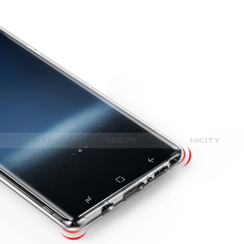 Samsung Galaxy Note 9用極薄ソフトケース シリコンケース 耐衝撃 全面保護 クリア透明 T05 サムスン クリア