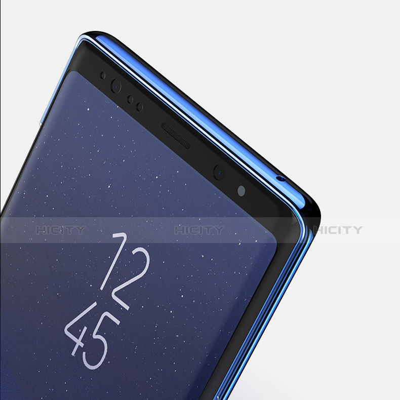 Samsung Galaxy Note 9用極薄ソフトケース シリコンケース 耐衝撃 全面保護 クリア透明 T07 サムスン ネイビー