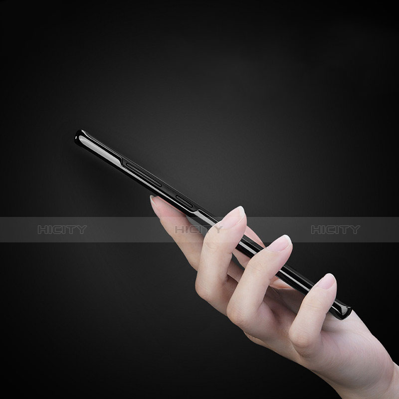 Samsung Galaxy Note 9用極薄ソフトケース シリコンケース 耐衝撃 全面保護 クリア透明 T07 サムスン ブラック
