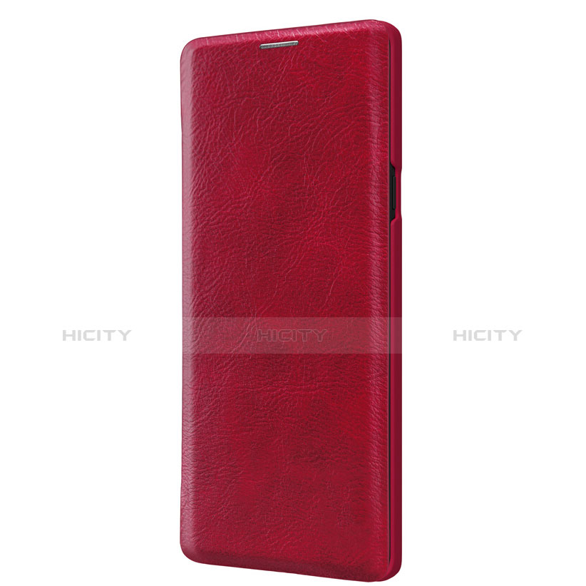 Samsung Galaxy Note 9用手帳型 レザーケース スタンド サムスン レッド