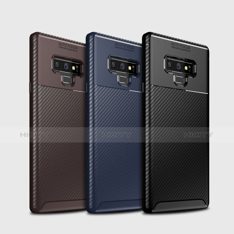 Samsung Galaxy Note 9用シリコンケース ソフトタッチラバー ツイル カバー T01 サムスン 