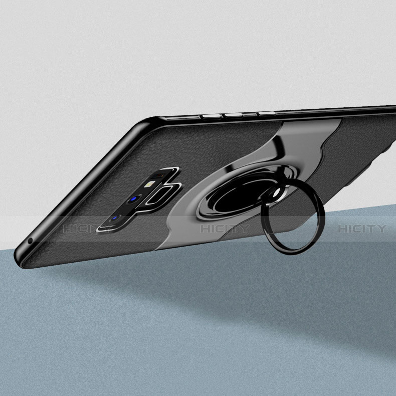 Samsung Galaxy Note 9用ハイブリットバンパーケース プラスチック アンド指輪 兼シリコーン カバー S01 サムスン 
