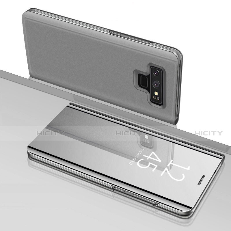 Samsung Galaxy Note 9用手帳型 レザーケース スタンド 鏡面 カバー サムスン 