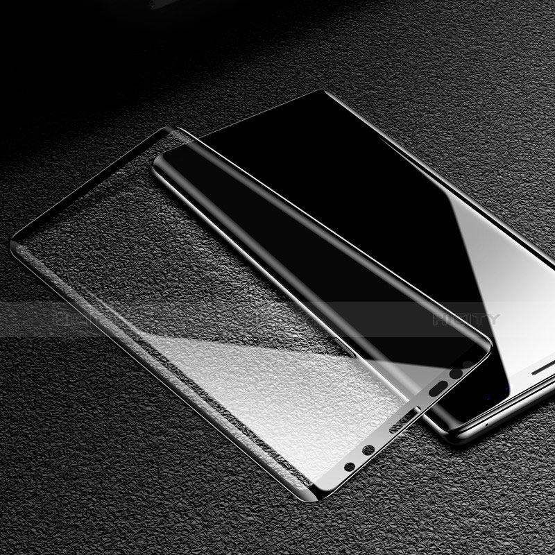 Samsung Galaxy Note 9用強化ガラス フル液晶保護フィルム F02 サムスン ブラック