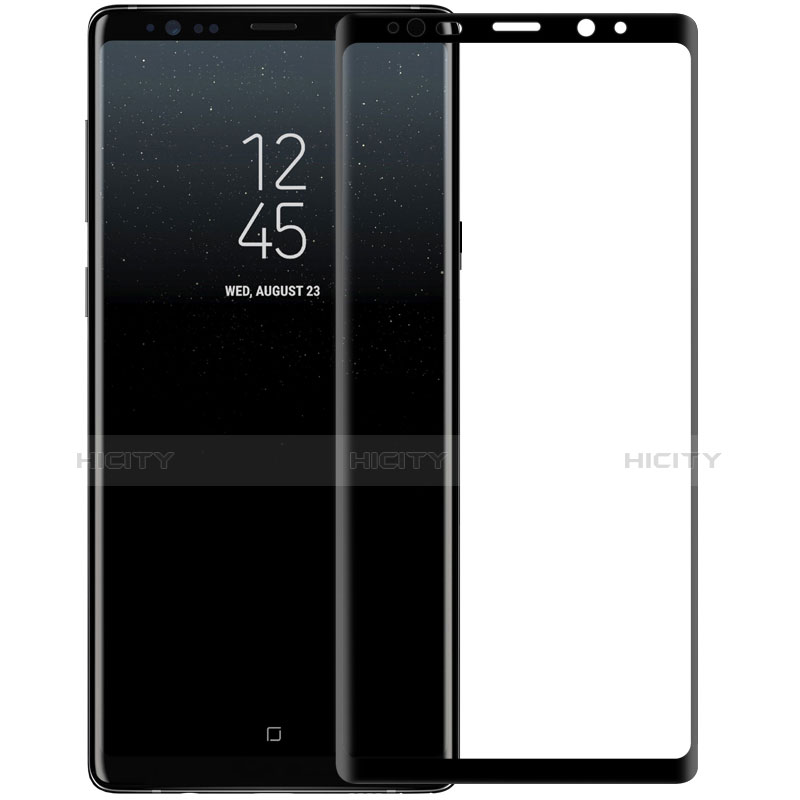 Samsung Galaxy Note 9用強化ガラス フル液晶保護フィルム F03 サムスン ブラック