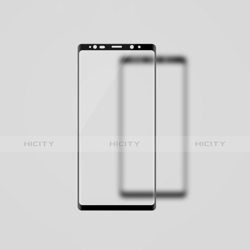 Samsung Galaxy Note 9用強化ガラス フル液晶保護フィルム F03 サムスン ブラック