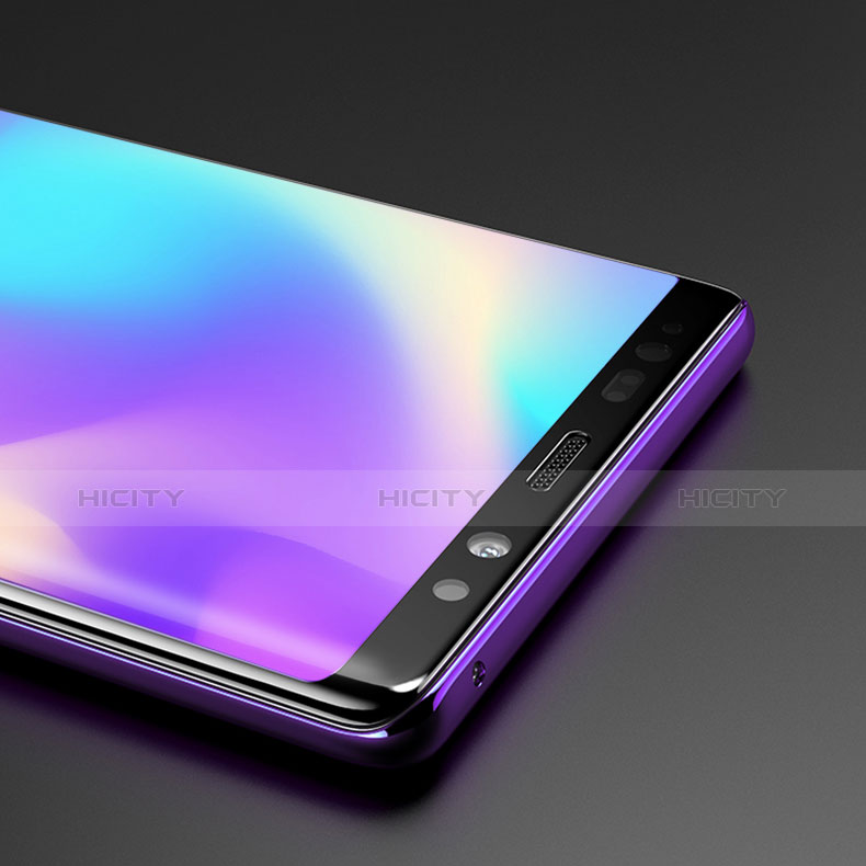 Samsung Galaxy Note 9用強化ガラス フル液晶保護フィルム アンチグレア ブルーライト サムスン ホワイト