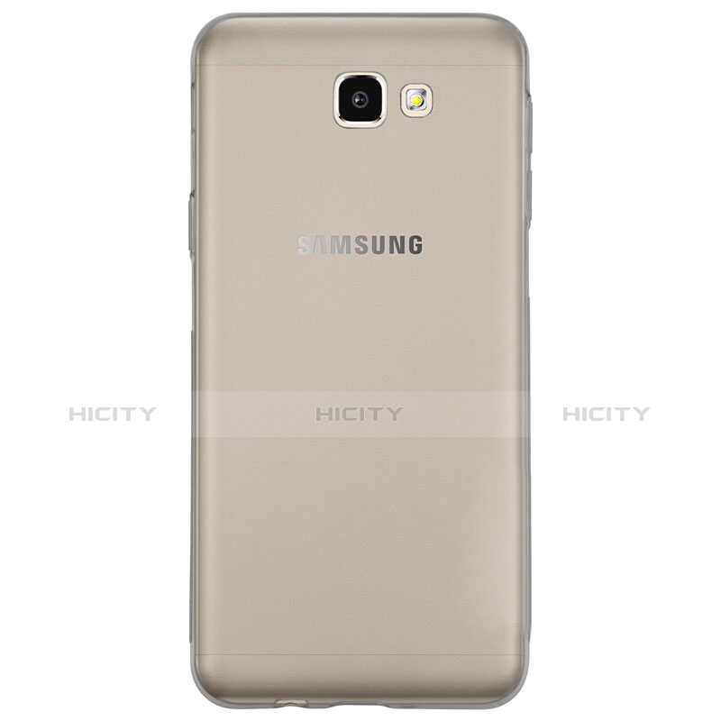 Samsung Galaxy On5 (2016) G570 G570F用極薄ソフトケース シリコンケース 耐衝撃 全面保護 クリア透明 サムスン グレー