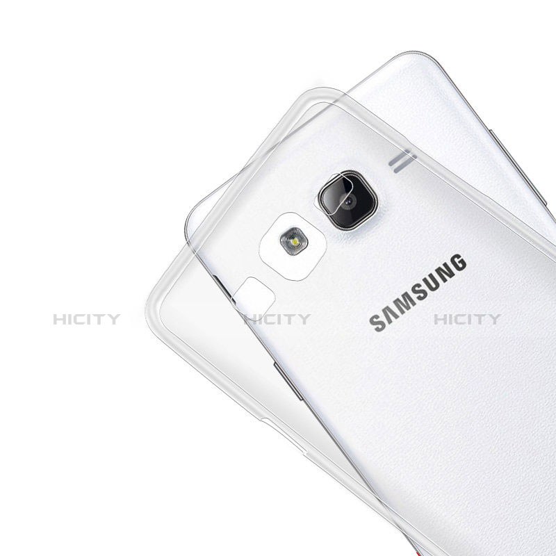 Samsung Galaxy On5 G550FY用極薄ソフトケース シリコンケース 耐衝撃 全面保護 クリア透明 T02 サムスン クリア
