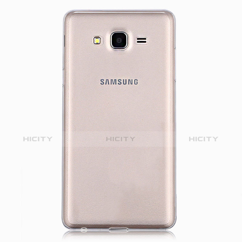 Samsung Galaxy On5 G550FY用極薄ソフトケース シリコンケース 耐衝撃 全面保護 クリア透明 T02 サムスン クリア