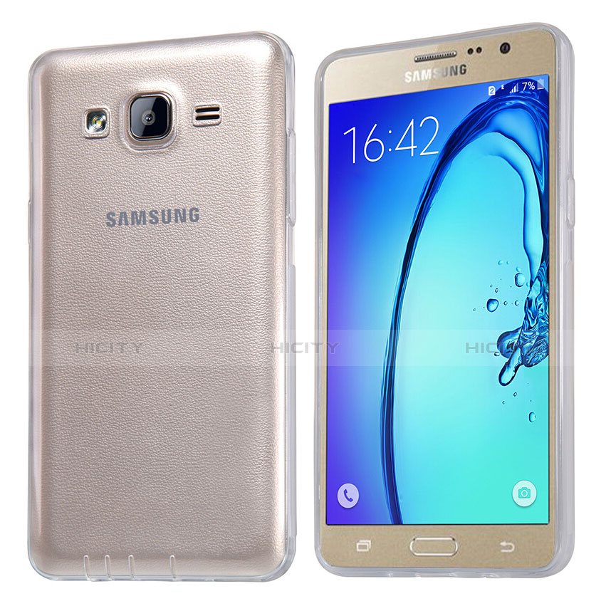 Samsung Galaxy On5 G550FY用極薄ソフトケース シリコンケース 耐衝撃 全面保護 クリア透明 T03 サムスン クリア