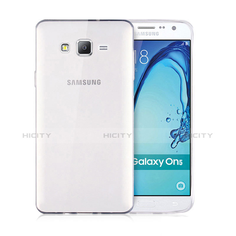 Samsung Galaxy On5 Pro用極薄ソフトケース シリコンケース 耐衝撃 全面保護 クリア透明 T02 サムスン クリア
