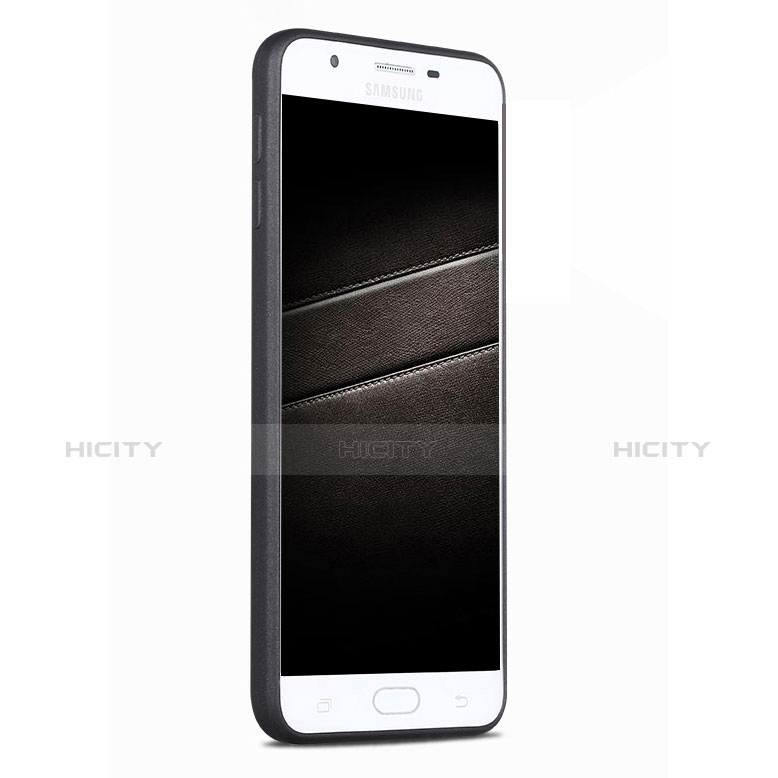 Samsung Galaxy On7 (2016) G6100用極薄ソフトケース シリコンケース 耐衝撃 全面保護 S03 サムスン ブラック