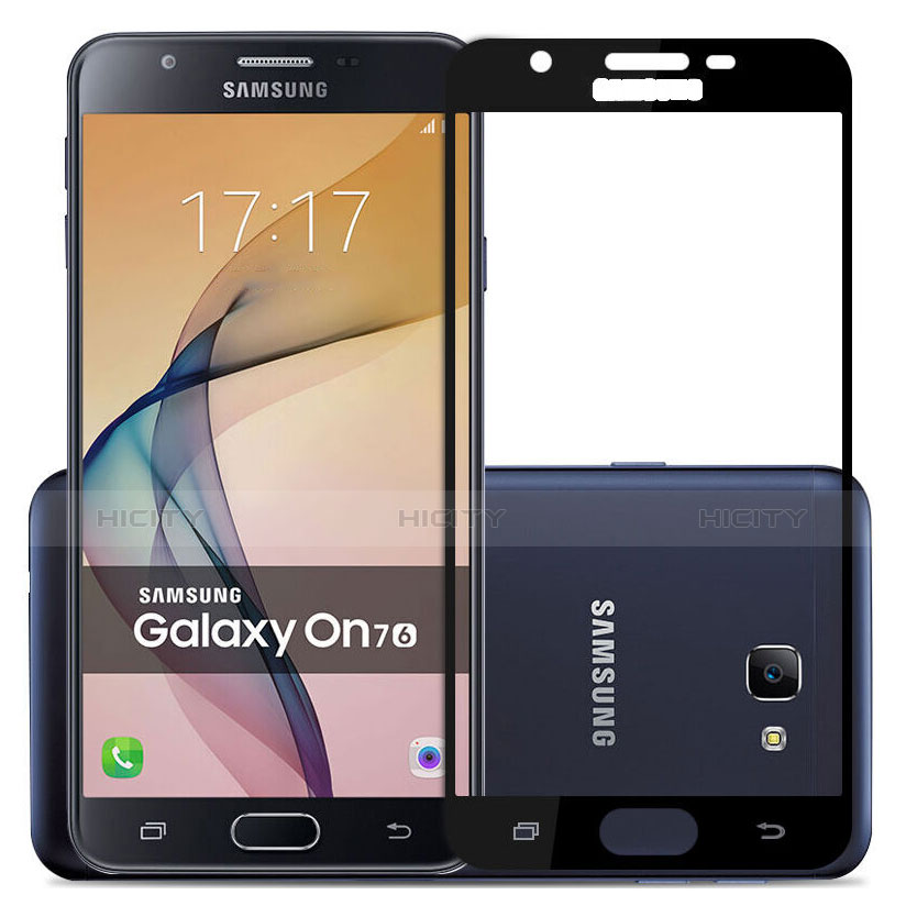 Samsung Galaxy On7 (2016) G6100用強化ガラス フル液晶保護フィルム サムスン ブラック