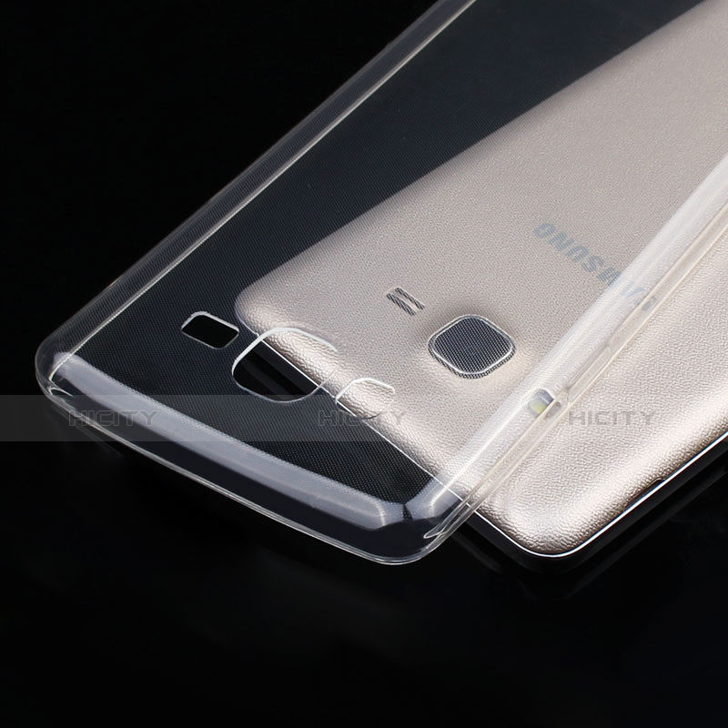 Samsung Galaxy On7 Pro用極薄ソフトケース シリコンケース 耐衝撃 全面保護 クリア透明 T02 サムスン クリア